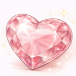 CRYSTAL PINK HEART